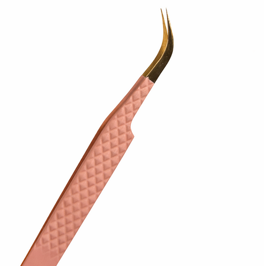 Stainless Tip J curve Tweezer