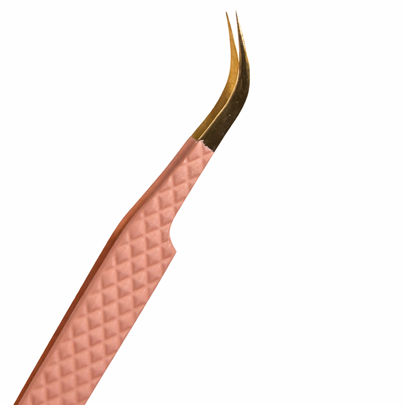 Stainless Tip J curve Tweezer